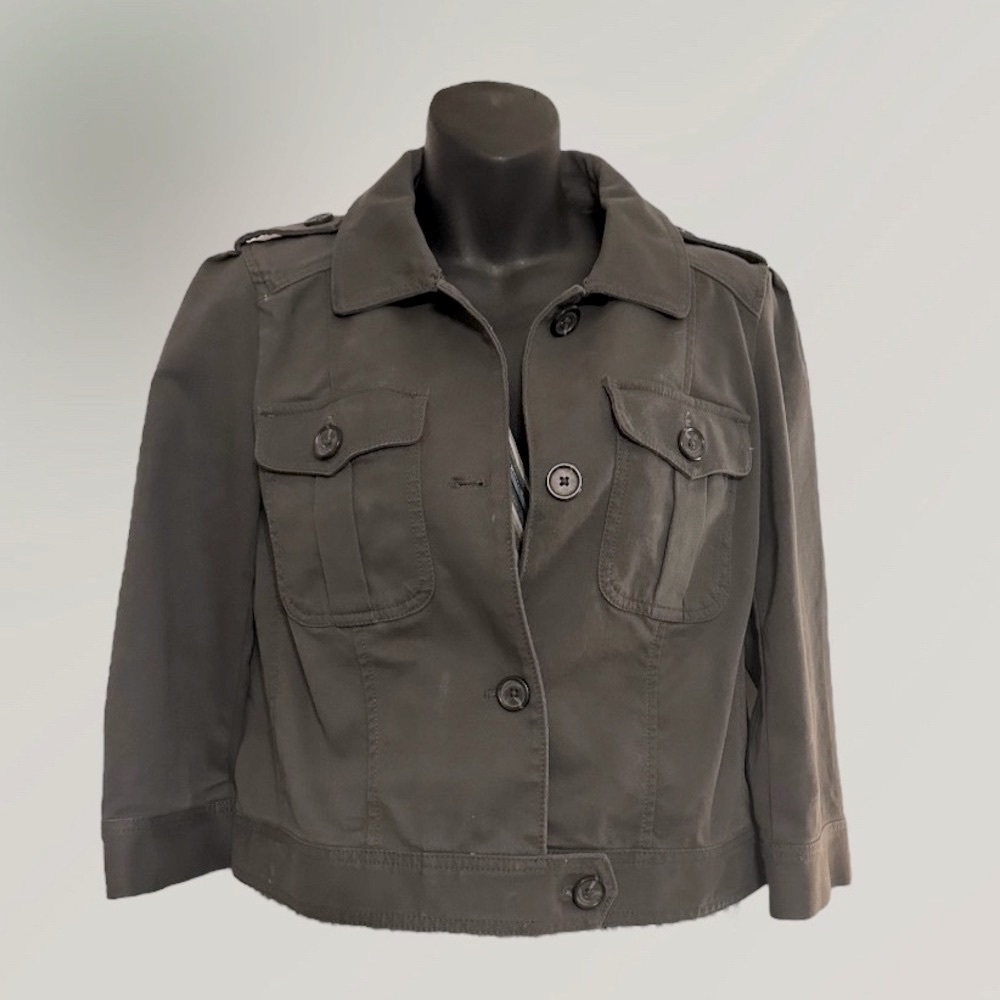 Anne Taylor - LOFT - Army Green Bomber Jacket